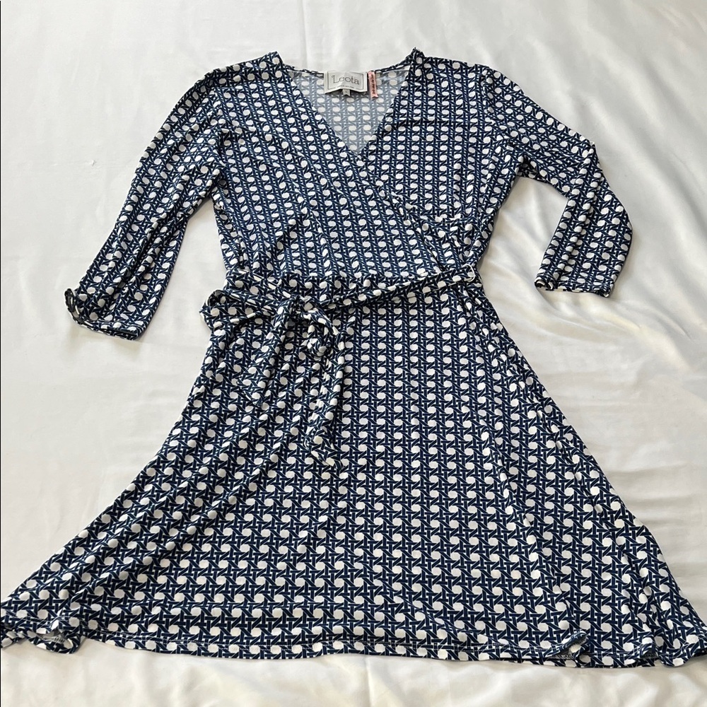 Leota Birds and the Bees Wrap Dress